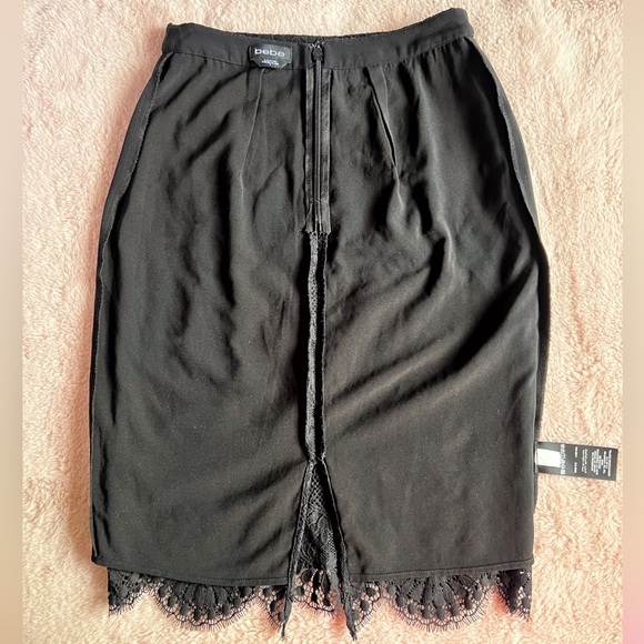 Bebe Black Lace Skirt - Picture 5 of 10